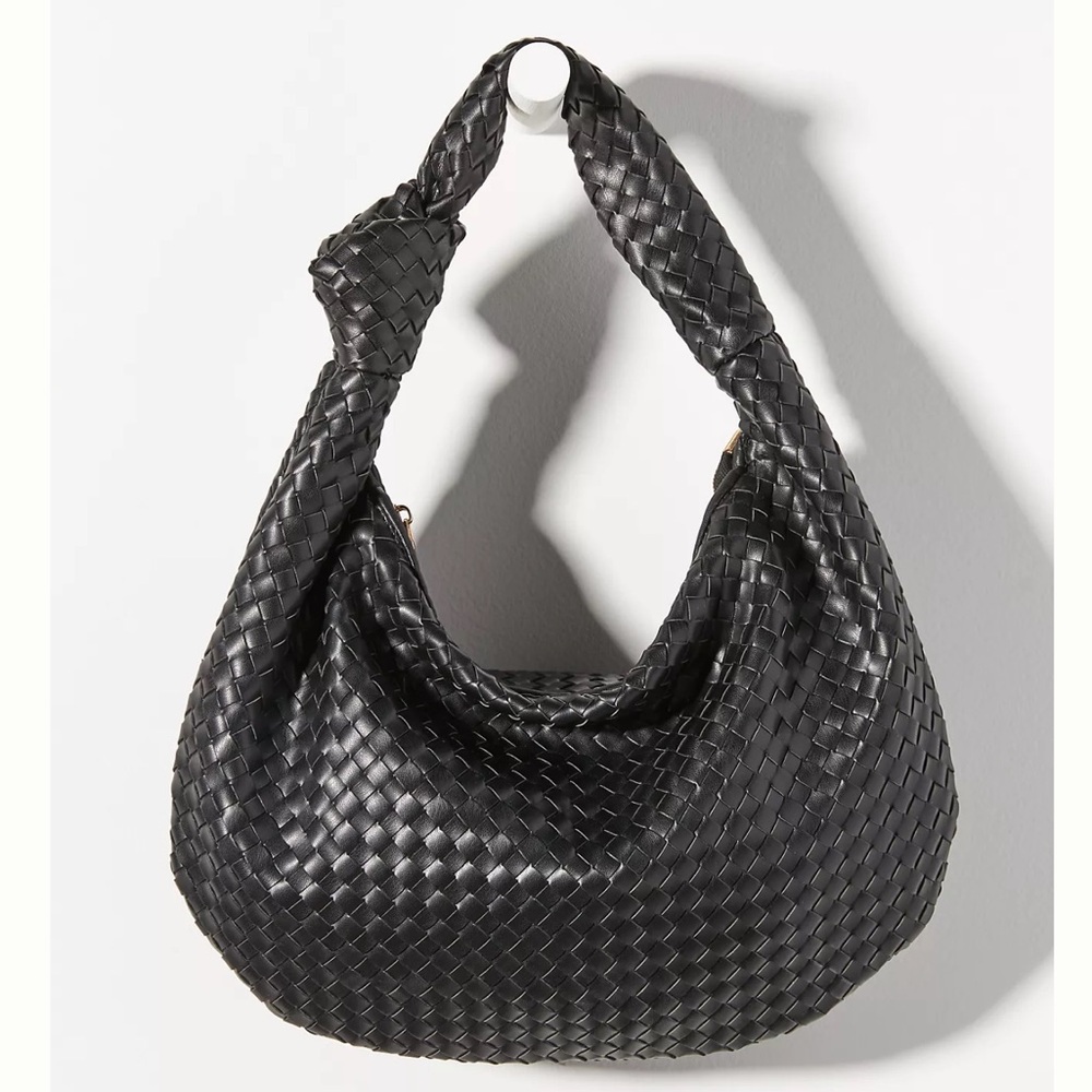 Anthropologie The Brigitte Satchel by Melie Bianco Black NWT in packaging